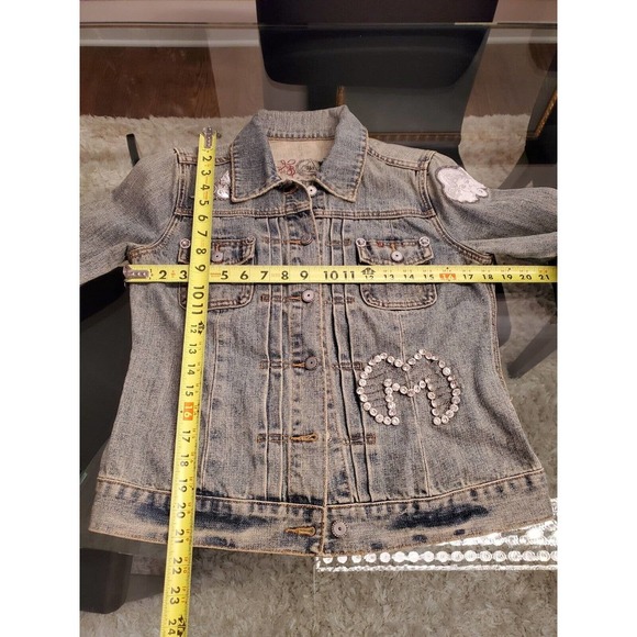 Limited-Edition Medal Gear Blue Denim Cotton Long Sleeve Buttons Front Jacket M - Picture 10 of 10